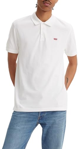 Levi's Housemark Polo Camiseta Hombre, White +, L