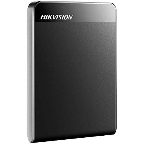 Hikvision Disco Duro Externo 1TB, Ultra Slim Portátil 2.5' USB 3.0 SATA HDD Almacenamiento Compatible para PC, Mac, Xbox, PS4, Xbox,TV,Wii U (Negro) HD-E30