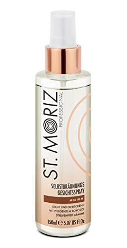 St. Moriz Spray facial profesional autobronceador 150 ml, Vegano, para todos los tonos