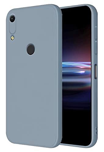 HONLEN Funda Compatible para Huawei Y6 2019 / Y6 Pro 2019 / Honor 8A / Y6S 2019 Case, (6.09' Inches) Líquida TPU Silicona Cover con Anti-Rasguño, Cáscara Suave Cubierta Azul Humo