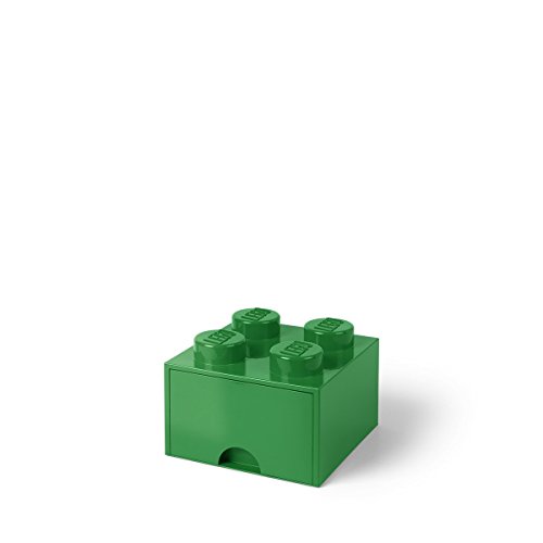 LEGO Ladrillo de almacenamiento con 1 cajón, color verde oscuro