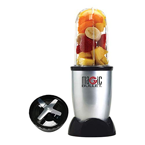Nutribullet MBR-0328 - Batidora de Vaso 0.53 L, Compacta de Alta Velocidad, para Smoothies de Frutas y Verduras, Plástico Libre BPA, 200 W, Recetario en Español, Apto Lavavajillas, Gris