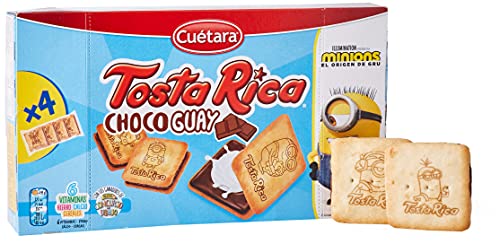 Cuétara Tosta Rica Choco Guay Galletas Sándwich Rellena de Crema de Leche, 168g