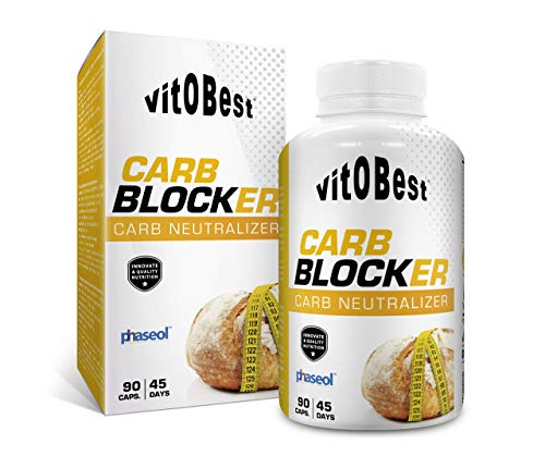 Bloqueador Carbohidratos CARB BLOCKER 90 Caps. - Producto de Calidad Optima y Quemagrasas Potente para Adelgazar - Vitobest