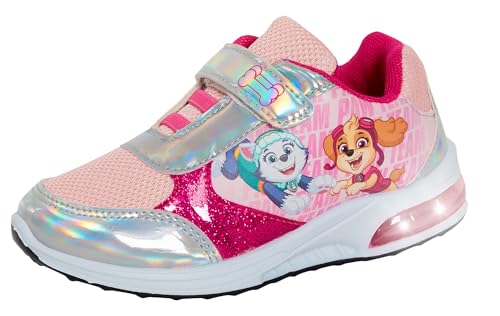 Paw Patrol Skye - Zapatillas deportivas con luces intermitentes para niñas, Pink, 28 EU