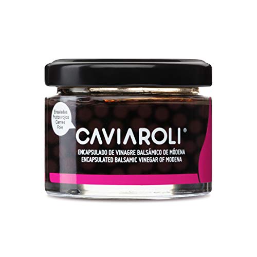 Caviaroli - Encapsulado de Vinagre Balsámico de Módena - Perlas de Vinagre Gourmet para Aliño o Decoración - 50 g