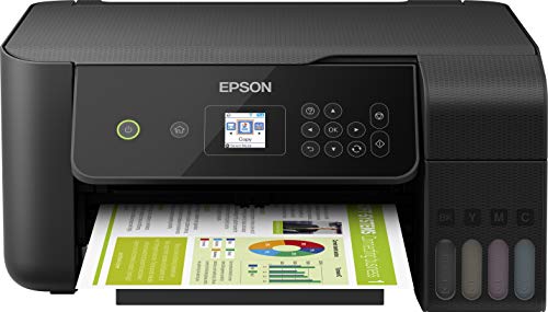 Impresora multifunción - Epson EcoTank ET-2721, 3 en 1 WLAN, Wi-Fi, 10 ppm, 5760 x1440 PPP, Negro