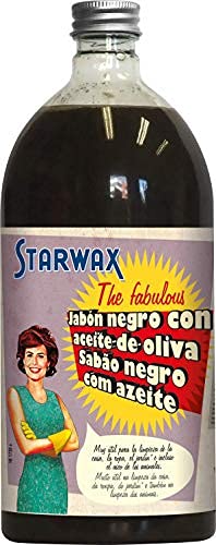 Starwax The Fabulous Jabón Negro 1Litro - Limpiador Multiusos, Desengrasante, Friegasuelos y Quitamanchas