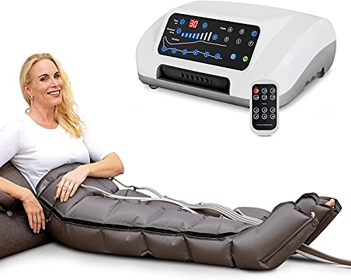 Venen Engel ® 6 Premium aparato de masajes con pantalones, 6 cámaras de aire desactivables, tiempo y presión fáciles de configurar, 6 programas de masajes, masaje sin interrupciones