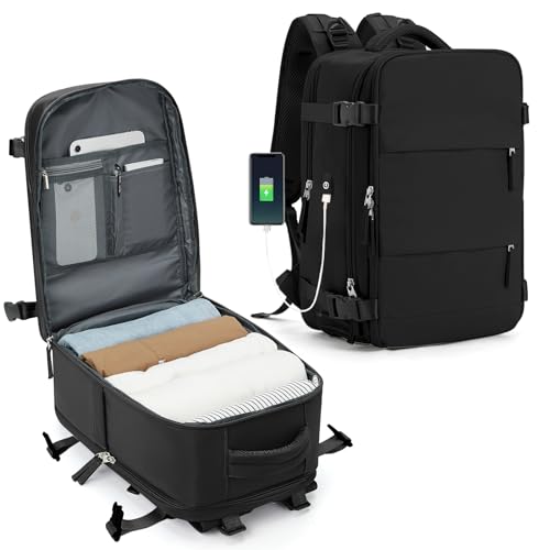 Ryanair y easyjet 40x20x25 equipaje de mano, bolsa de tamaño cabina, 45x36x20 mochila de viaje bajo el asiento para hombre y mujer