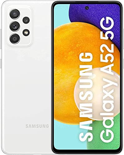 SAMSUNG Galaxy A52 5G - Celular 128GB, 6GB RAM, Dual Sim, Blanco