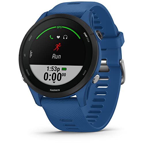 Garmin Forerunner 255, Reloj Inteligente para Correr con GPS, Métricas avanzadas, Pay, Autonomía de hasta 14 Días, Azul Oscuro