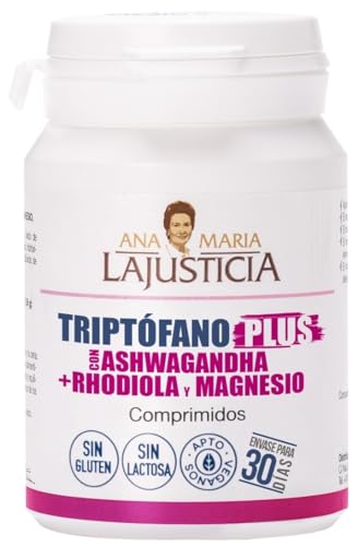 Ana María Lajusticia - Triptofano Plus con Ashwagandha y Rhodiola y Magnesio, 60 Comprimidos