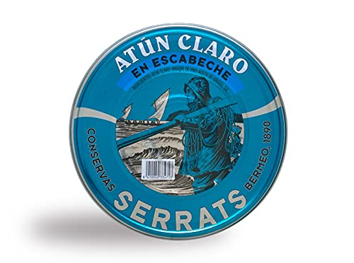 Conservas Serrats - Atún Claro en Escabeche - Lata de 1800g