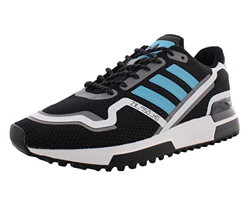 adidas Zapatos para correr para hombre, Negro/Blanco/Azul, 40 EU