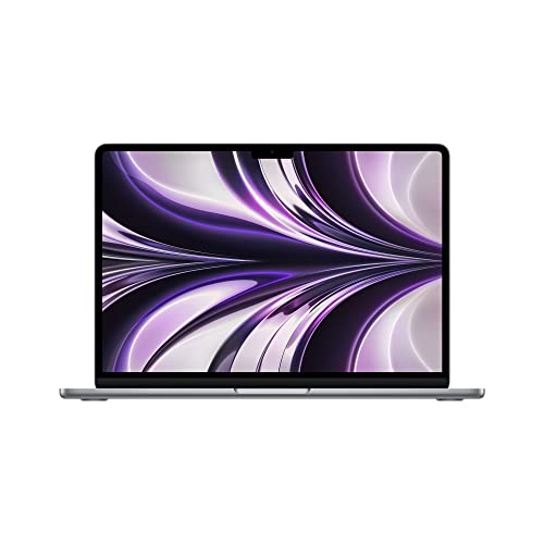 Apple 2022 Ordenador Portátil MacBook Air con Chip M2 Pantalla Liquid Retina de 13,6 Pulgadas, 8GB de RAM, 256 GB de Almacenamiento SSD, Teclado retroiluminado, Color Gris Espacial