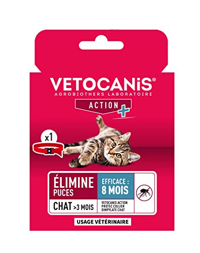 Vetocanis - Collar antipulgas y antigarrapatas de Dimpilato para Gatos