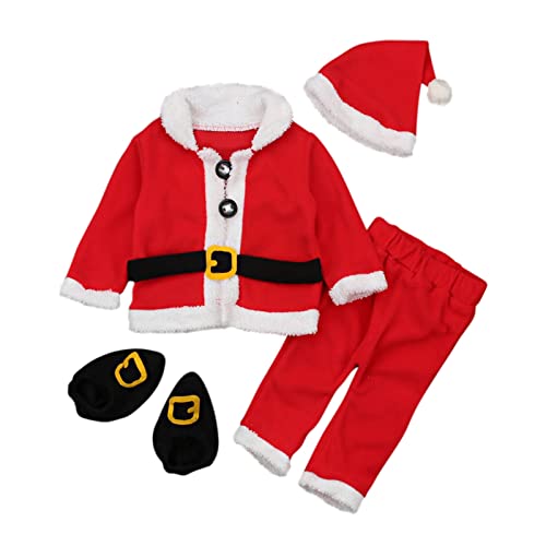 Geagodelia Il Mio - Conjunto de pijama de Navidad para recién nacido, con pelele de manga larga y pantalones de Papá Noel, Cosplay Papá Noel, 2-3 años