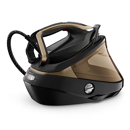 Tefal Pro Express Vision GV9820E0 Steam Ironing Station 3000 W 1.1 L Durilium AirGlide Autoclean Soleplate Black Gold