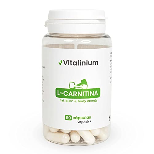 L-Carnitina - 90 Cápsulas Vegetales - 1350 mg diarios de L-Carnitina Pura - Fat Burn & Body Energy - Aumenta el Metabolismo de las Grasas como Fuente de Energía - Entrenamiento y Recuperación