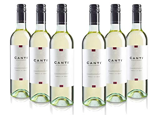 Canti Chardonnay Vino Blanco Seco Italiano - 6 Botellas X 750ml