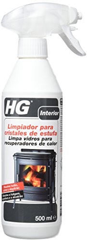 HG Aerosol Limpiador para Cristales de Estufa para Hornos y Chimeneas, Elimina Hollín, Grasa y Alquitrán – 500 ml