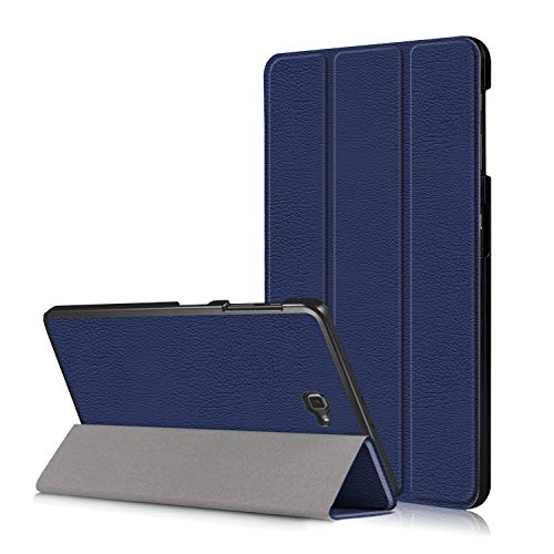 Funda para Samsung Galaxy Tab A 10.1 - Slim Case Cover Protección de PU Cuero Carcasa para Samsung Galaxy Tab A 10.1 Pulgadas (2016) SM-T580N / T585N Tablet Funda con Stand Función,Azul Marino