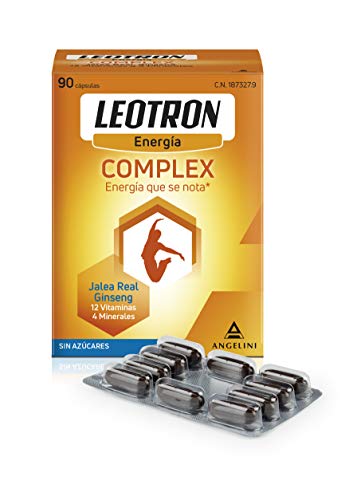 LEOTRON Complex - 90 cápsulas - Energía que se nota - Complemento alimenticio con Jalea Real, Ginseng, 12 vitaminas y 4 minerales - Envase para 90 días, a partir de 12 años.
