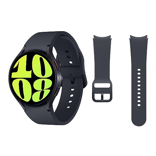 Samsung Galaxy Watch6 4G LTE, 44 mm + Correa de recambio - Smartwatch, Control de Salud, Seguimiento Deportivo, Negro (Versión Española)