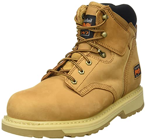 Timberland PRO 6 In Pit Boss, Botas Hombre, Yellow, 42.5 EU