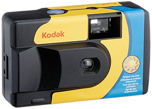 Kodak SUC Daylight 39 800ISO - Cámara analógica desechable, Color Amarillo y Azul