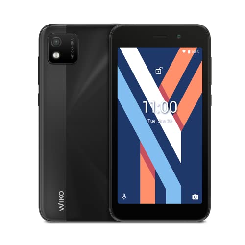 Wiko Y52 - Smartphone 4G de 5” (2020mAh de batería, Dual SIM, 16GB ROM Ampliable por Micro SD, Quad Core, cámara 5MP, Android 11 Go Edition) Grey
