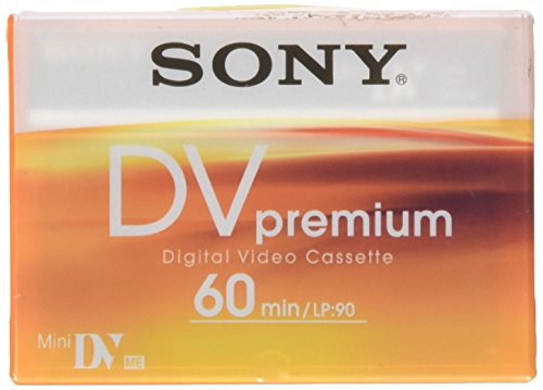 Sony DVM60PR - Cinta de Video Mini DV (LP-90, 60 Minutos en Modo SP, para videocámaras DVC), Azul