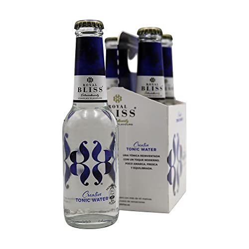 Royal Bliss Creative Tonic Water - Tónica premium - Ideal Hosteleria- Pack 24 Botellas de vidrio de 200 ml