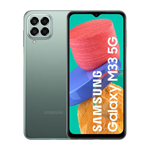 Samsung Galaxy M33 5G – Teléfono Móvil Android, Smartphone con 6 GB de RAM y 128 GB de Almacenamiento, Verde [Exclusivo de Amazon] (Versión Española)