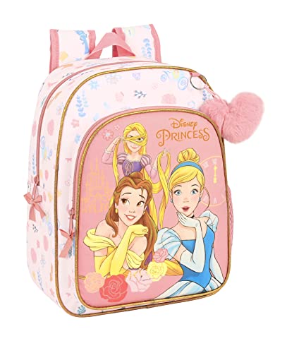Mochila Safta Escolar Infantil Animada de Princesas Disney Dream It, 260x110x340 mm