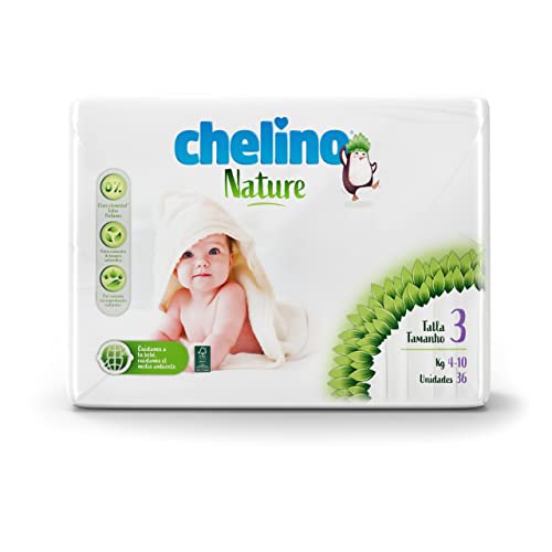 Chelino Nature Pañal Infantil Talla 3 (4-10 kg), 216 Pañales