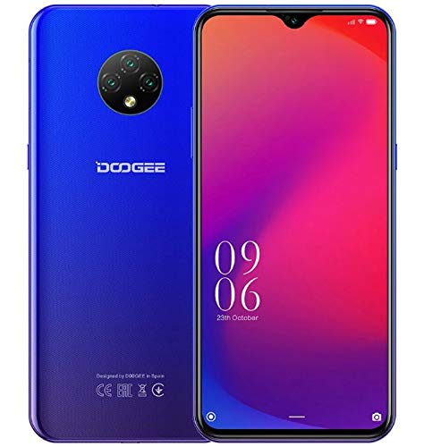 4G Smartphone Libre DOOGEE X95 Pro (4GB+32GB), Android 10 Teléfono Móvil Dual SIM, 6.52’’ Waterdrop Pantalla, Batería 4350mAh Carga Rápida, 13MP Triple cámara, GPS WiFi, Reconocimiento Facial Azul
