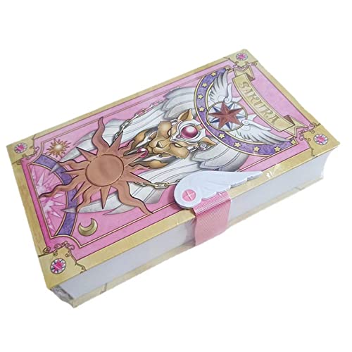 Song Voice 60 Card Captor Sakura Clow Collection - Juego de cartas para Kinomoto Sakura Magic Book (rojo)