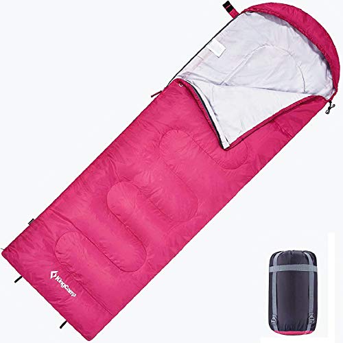 KingCamp Serie Oasis Saco de Dormir con cabecero, 220 x 75 cm