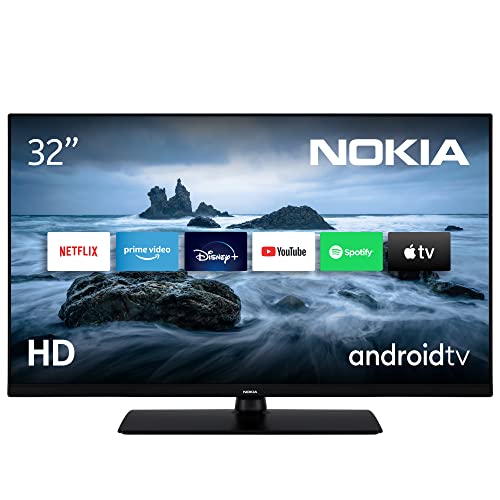 Nokia 32 Pulgadas (80 cm) HD Ready Television Smart Android TV (HDR10, DVB-C/S2/T2, Netflix, Prime Video, Disney+) - HN32GV310-2023