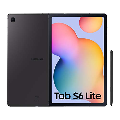 SAMSUNG Galaxy Tab S6 Lite - Tablet de 10.4” (WiFi, Procesador Exynos 9611, 4 GB RAM, 128 GB Almacenamiento, Android 10), Color Gris [Versión española]