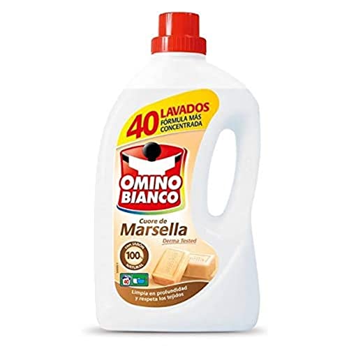 Omino Bianco Detergente Líquido para la Lavadora Cuore de Marsella, 2L