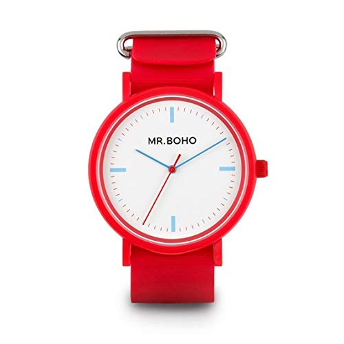 Mr. Boho Reloj Red Sporty 40mm