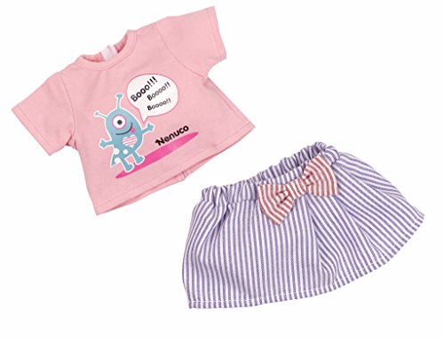 Nenuco - Set ropita Casual con Camiseta Rosa y Falda Azul (Famosa 700011324)