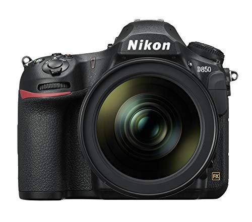 Nikon D850 SD1 - Cámara Digital de 45.7 MP (LCD de 3.2'', 4K UHD, 153 Puntos de Enfoque, 9 FPS) Negro - Kit Cuerpo con Objetivo Nikkor AFS 24-120 mm F/4G