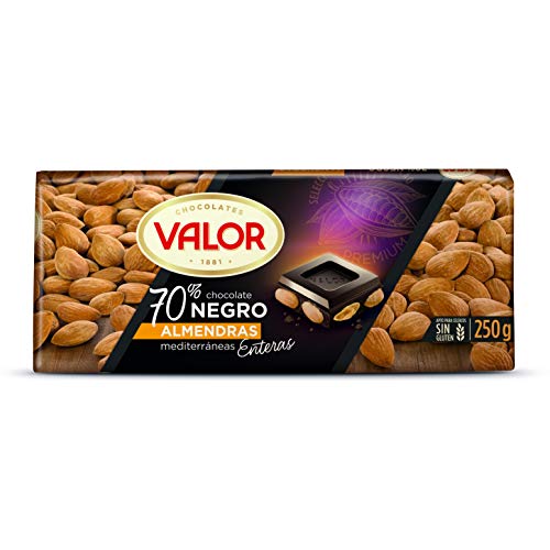 Valor Chocolate Negro con Almendras, 250g