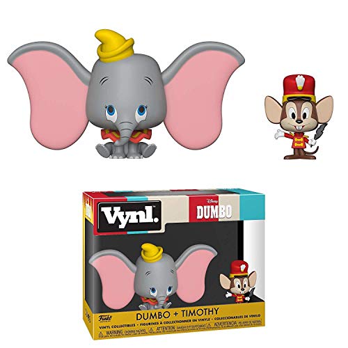 Funko 37014 VYNL 4' 2-Pack: Dumbo: Dumbo & Timothy, Multi