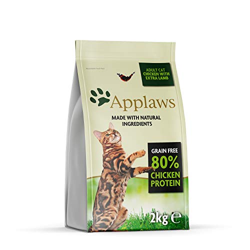 Applaws Complete Natural Grain Free Pollo con Extra de Cordero Pienso seco para gatos adultos - Bolsa de 2kg con cierre