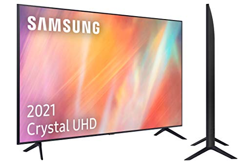 Samsung 4K UHD 2021 55AU7105 - Smart TV de 55' con Resolución Crystal UHD, Procesador Crystal UHD, HDR10+, PurColor, Contrast Enhancer y Alexa Integrada